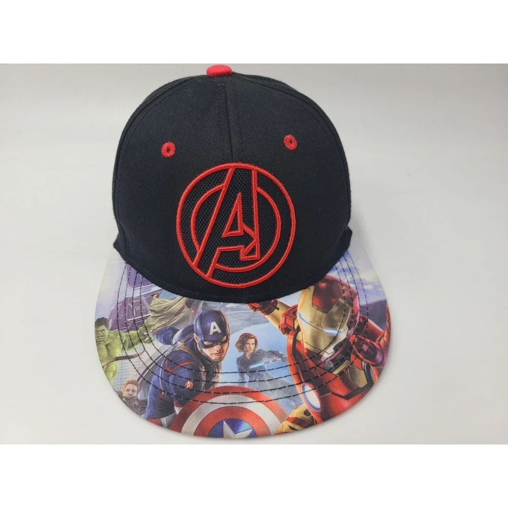 Youth Avengers Age of Ultron‎ Marvel Snapback Hat Cap Superhero Boy Girl Black